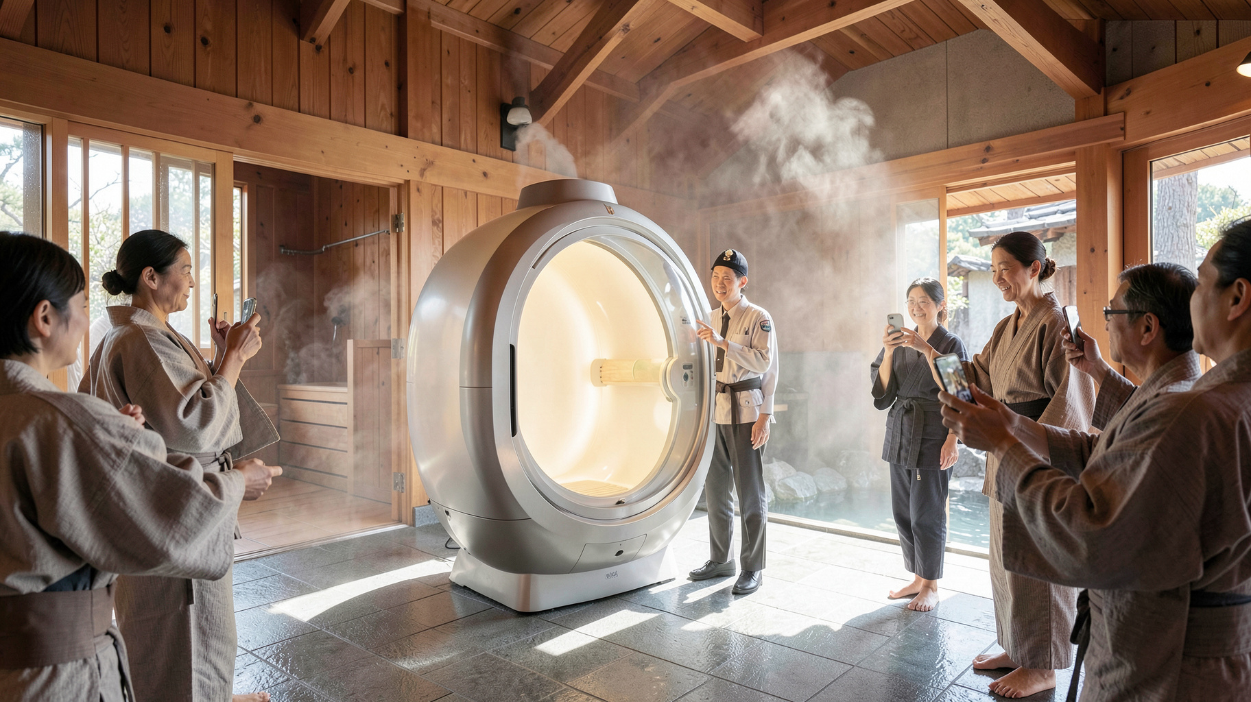 箕面温泉スパーガーデンの『ミライ人間洗濯機』導入に学ぶ、温浴施設の集客型設備投資戦略